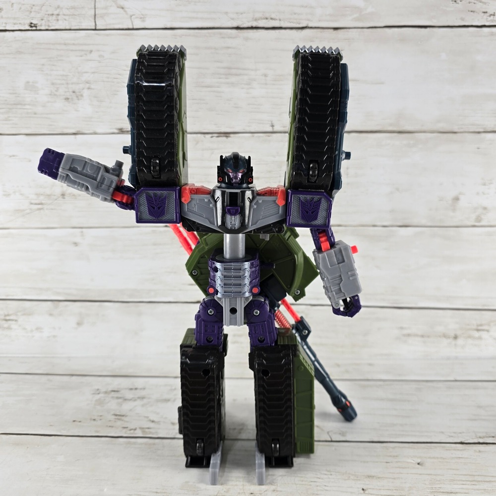Vintage Transformers Armada‎ Megatron Decepticon Tank Action Figure Green Purple